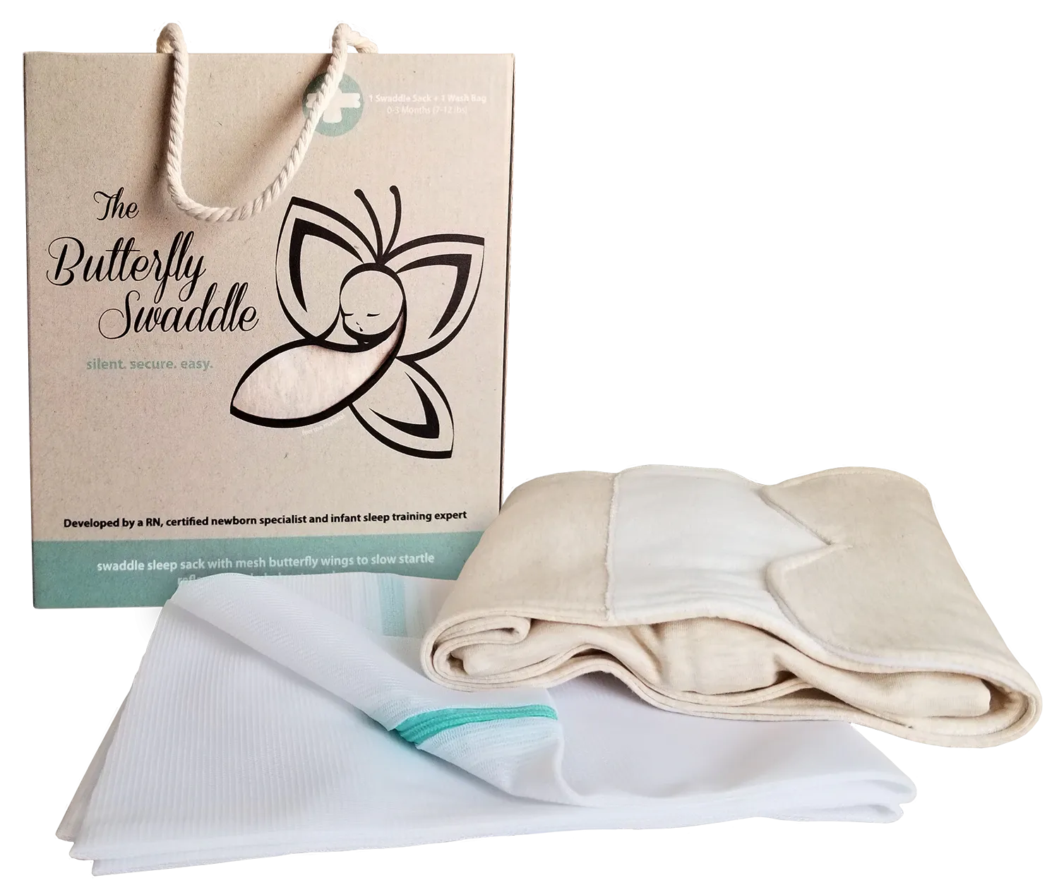 Butterfly Organic Swaddle/Transitional Sleep Sack