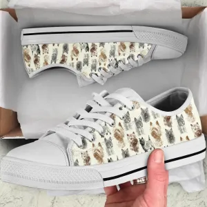 Cairn Terrier Low Top Shoes - Low Top Sneaker, Dog Printed Shoes, Canvas Shoes For Men, Women