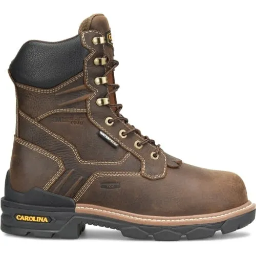 Carolina Men's Cardinal 8" Comp Toe WP 600G Ins Work Boot -Brown- CA7838