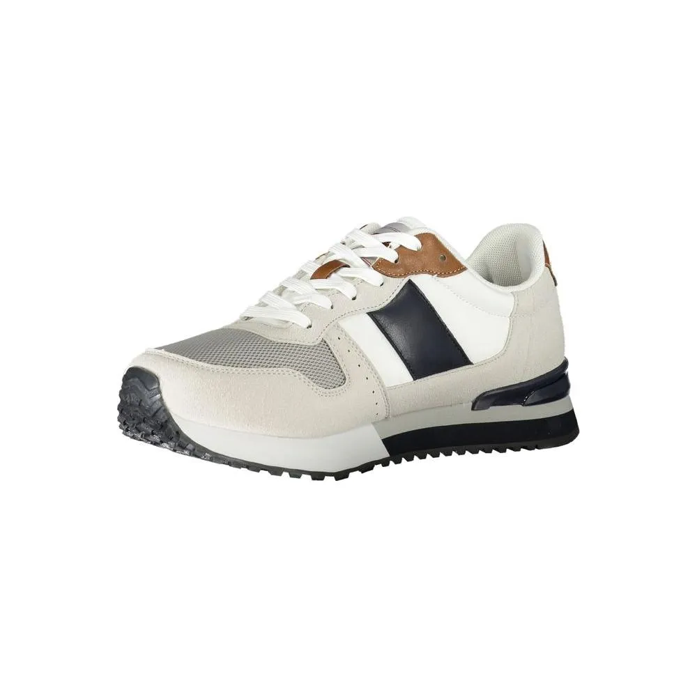 Carrera White Polyester Sneaker