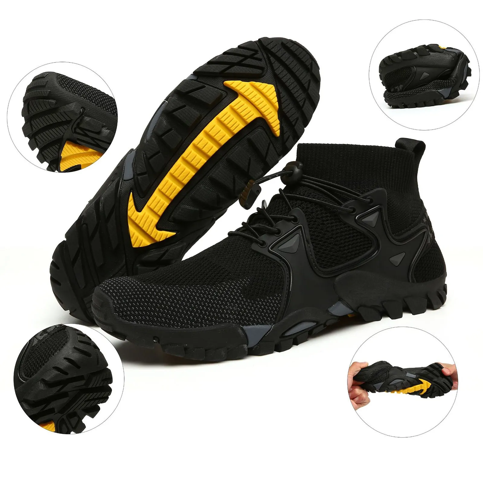 CASUAL BREEZY WOVEN MIDDLE HIKING SHOES