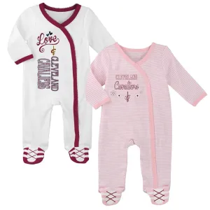 Cavaliers Girl Pink Infant Gameday Coveralls