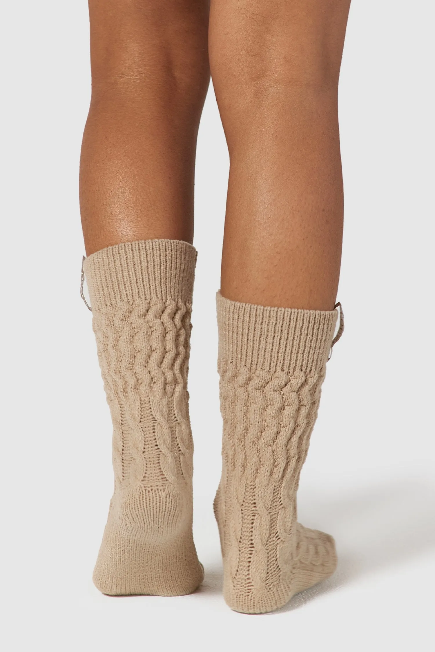 Chaussettes Tricotées Snug - Beige