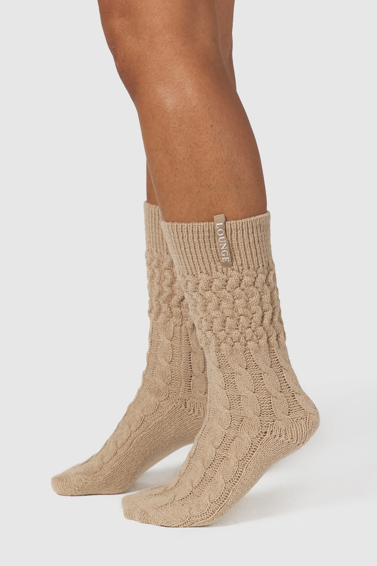 Chaussettes Tricotées Snug - Beige