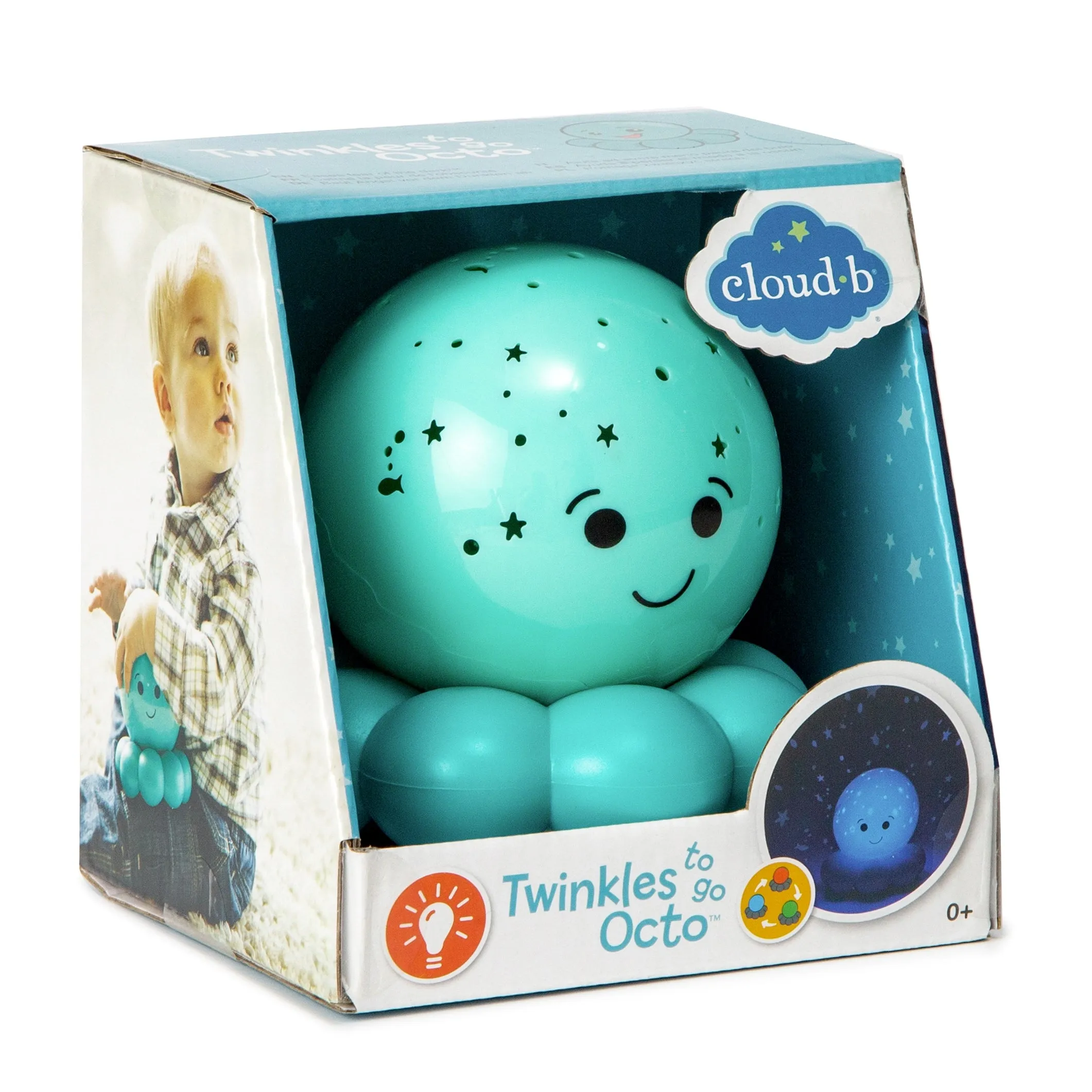 Cloud b -Twinkles To Go Octo | Blue Projecting Night Light