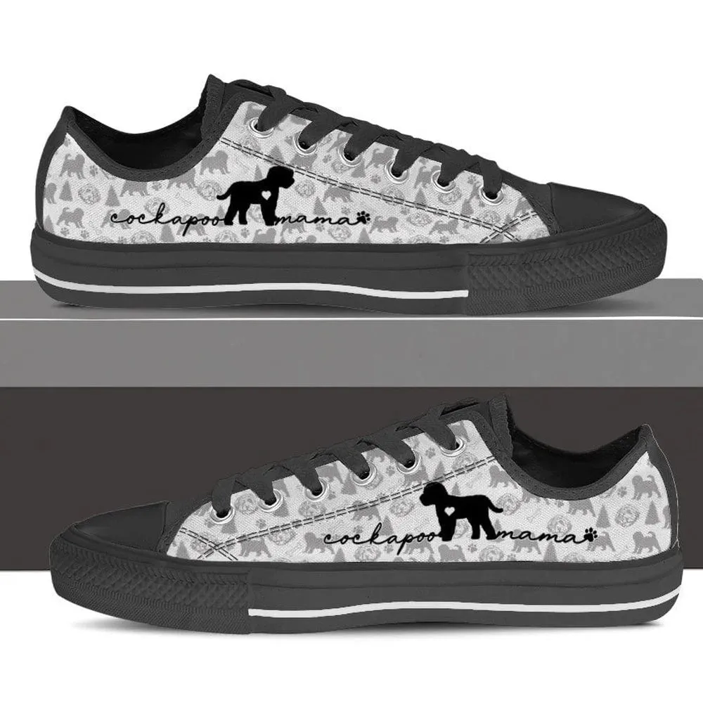 Cockapoo Low Top Shoes, Dog Printed Shoes, Canvas Shoes For Men, Women