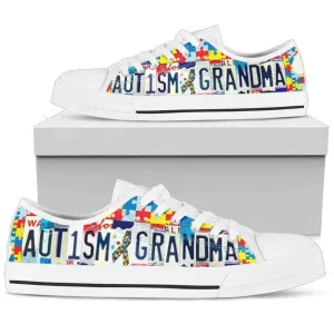 Comfortable Autism Grandma Low Top Shoes , Low Top Sneaker, Low Top Canvas Shoes