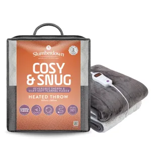 Cosy & Snug Sherpa Fleece Heated Throw