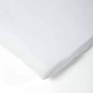 Cot Fitted Sheet - White