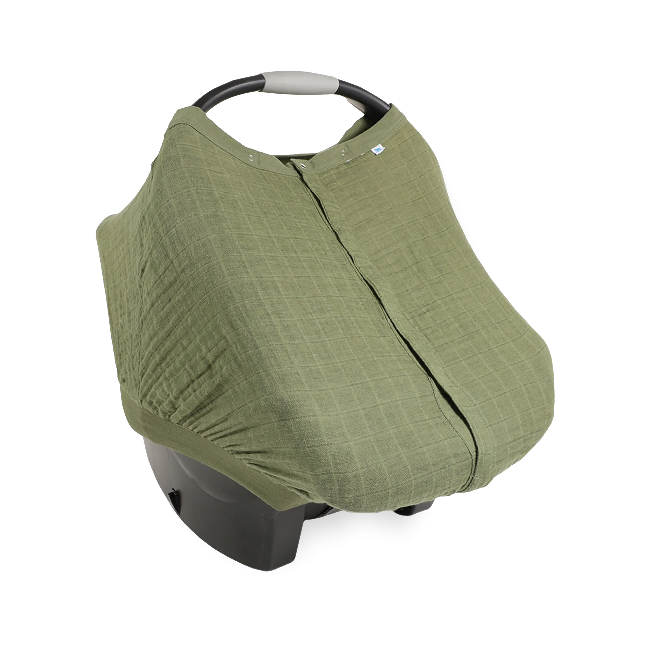 Cotton Muslin Car Seat Canopy - Fern