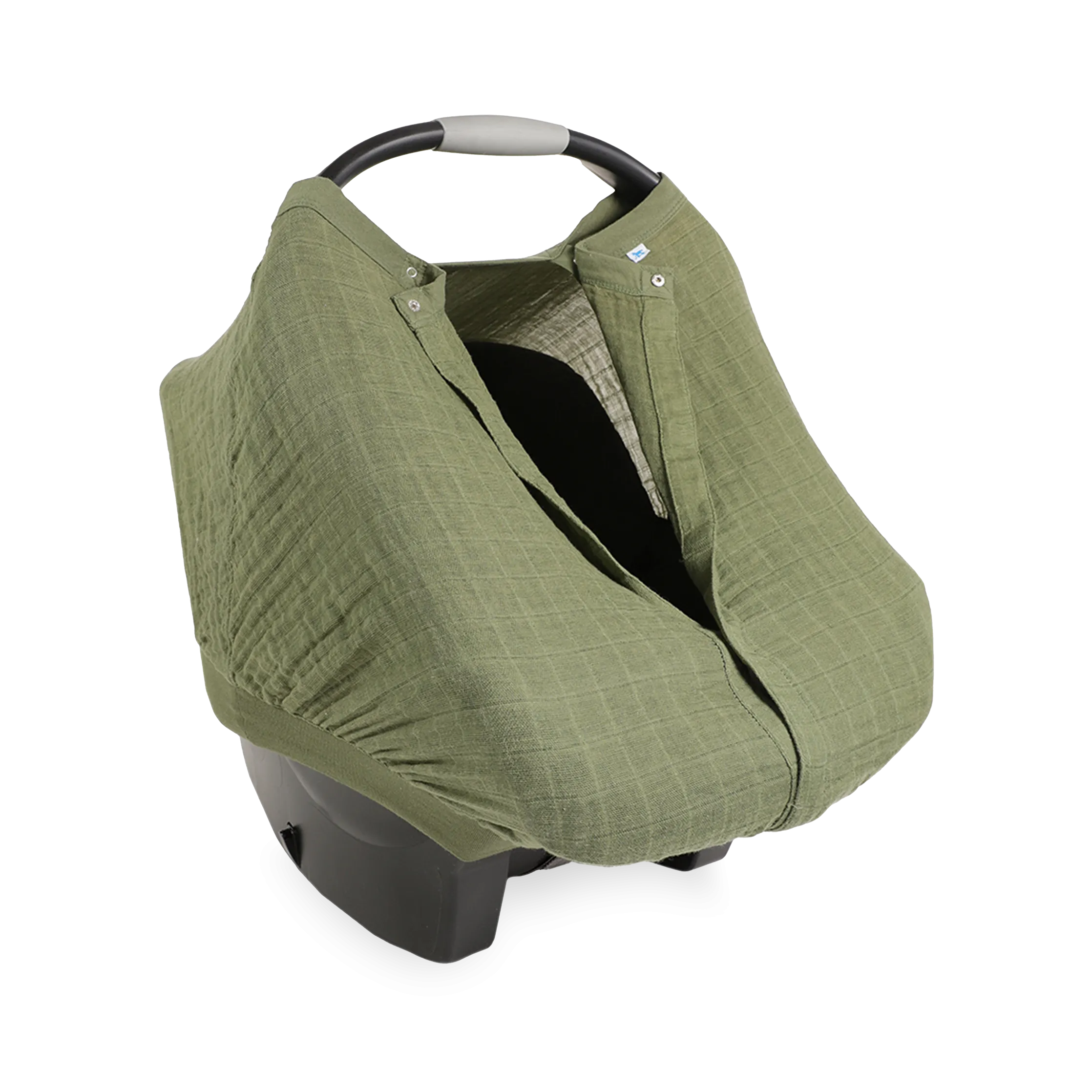 Cotton Muslin Car Seat Canopy - Fern