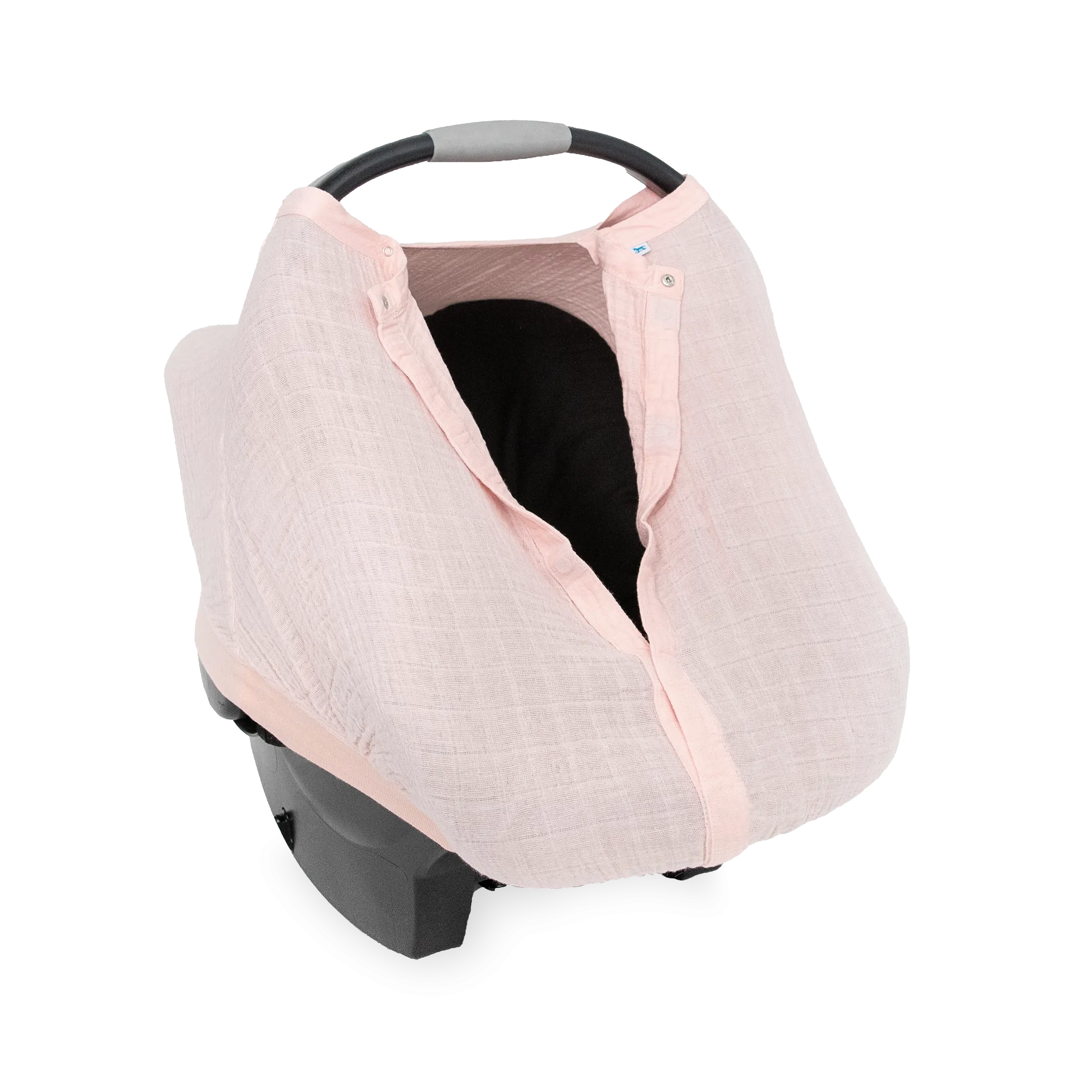 Cotton Muslin Car Seat Canopy - Light Pink