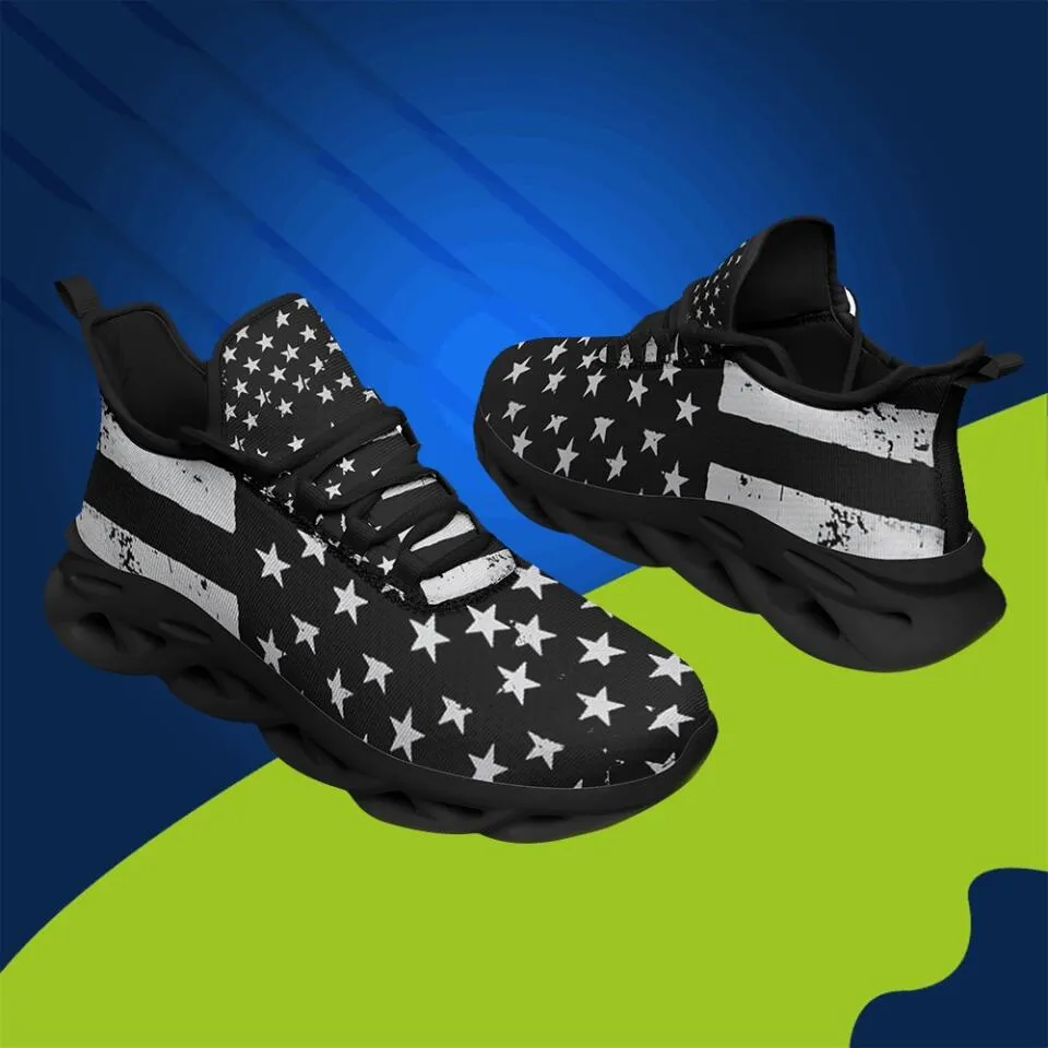 Custom Logo Gifts, personalized company gifts MaxSoul-B03012 Custom Max Soul American Flag, USA Flag Sneakers Max Soul, Shoes, Printed Shoes