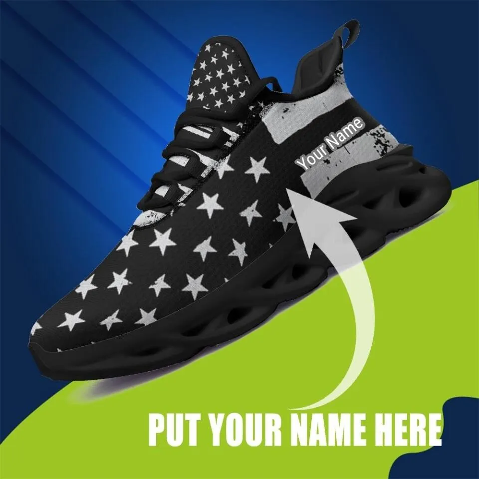 Custom Logo Gifts, personalized company gifts MaxSoul-B03012 Custom Max Soul American Flag, USA Flag Sneakers Max Soul, Shoes, Printed Shoes