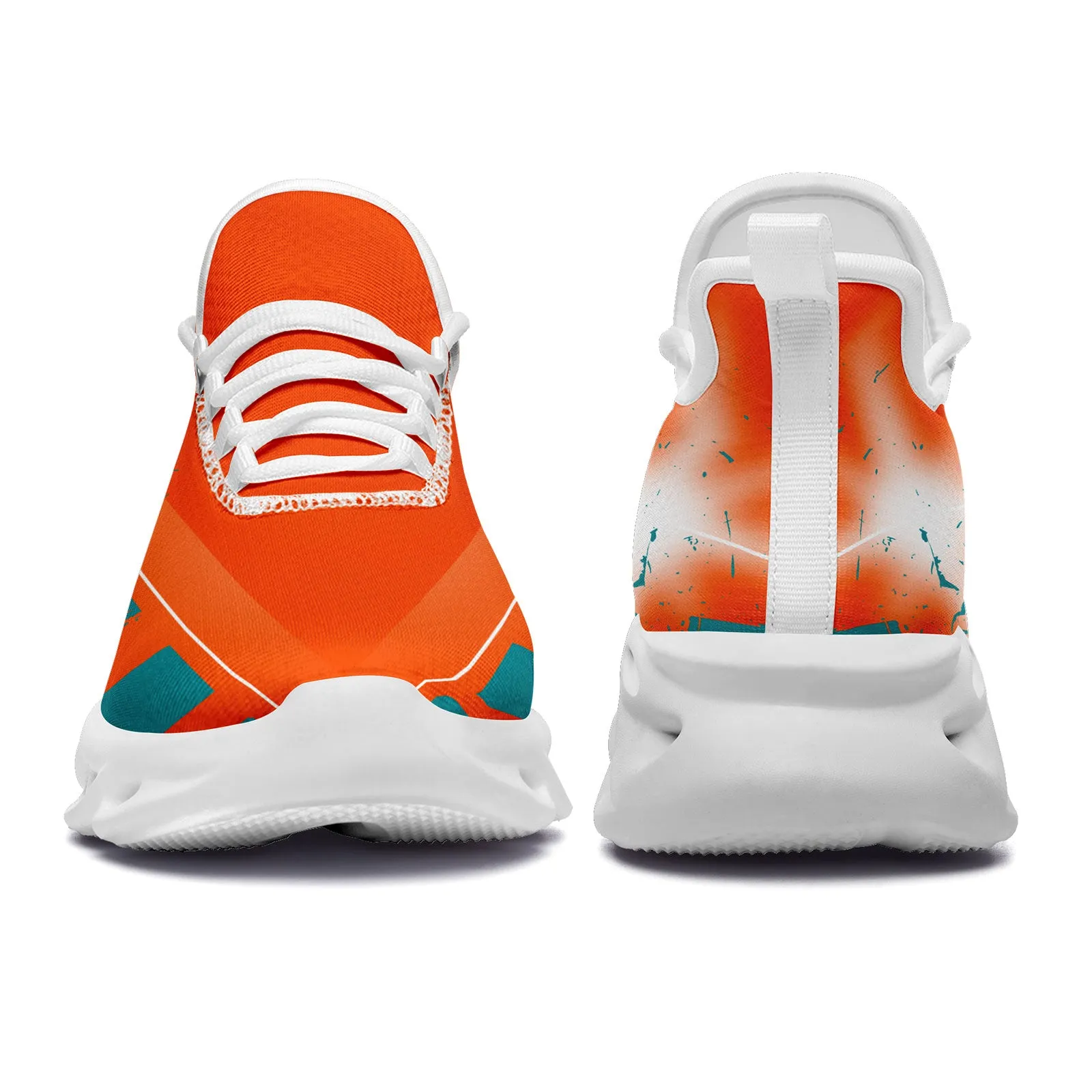 Custom Orange Green Miami MaxSoul Shoes and Hat Combo Offer Personalized Combo ZH-D020264-24