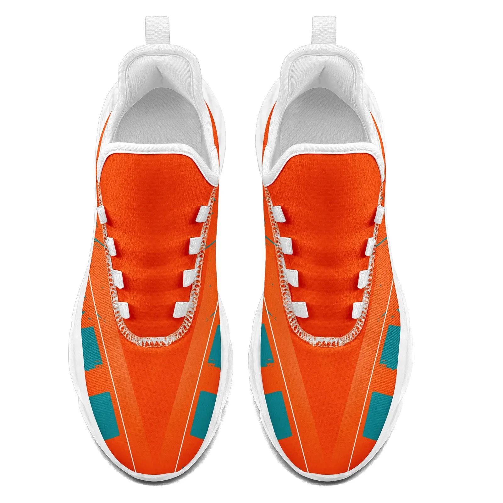 Custom Orange Green Miami MaxSoul Shoes and Hat Combo Offer Personalized Combo ZH-D020264-24