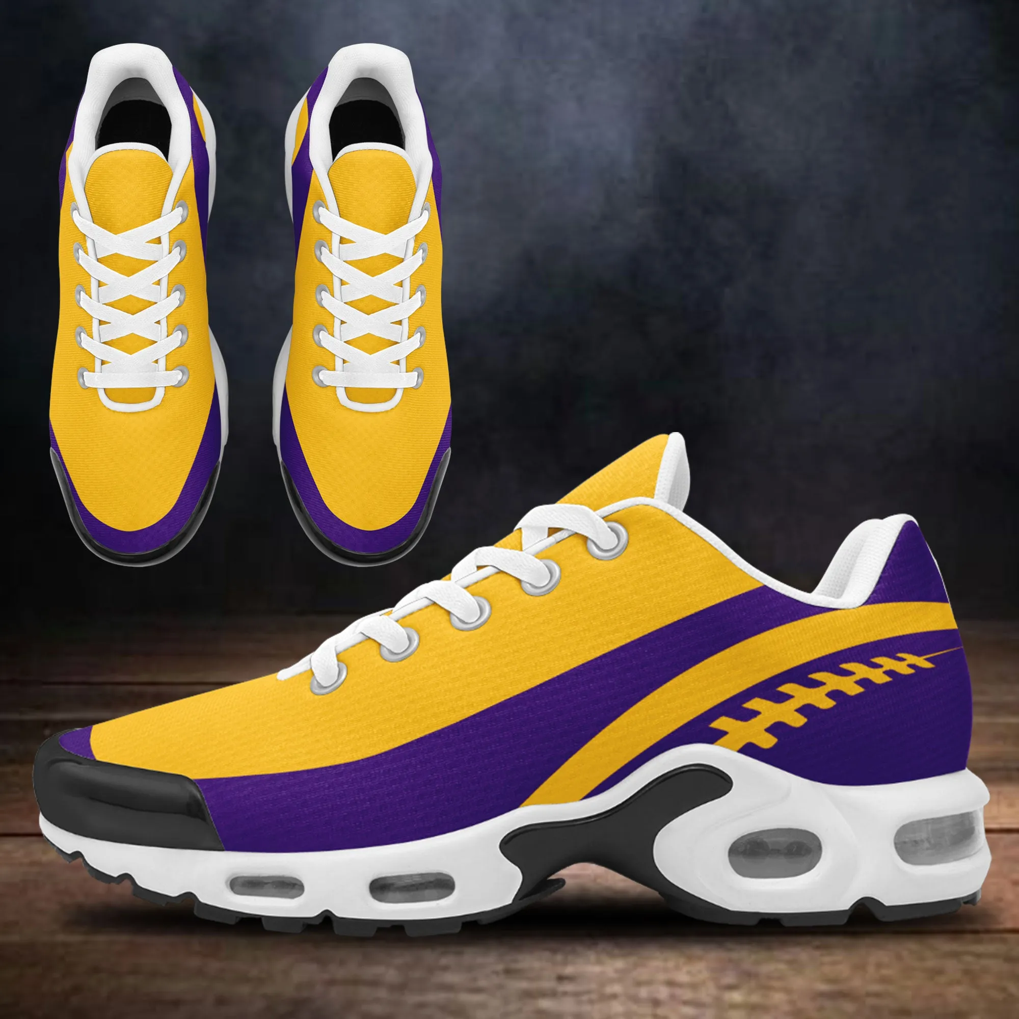 Custom Yellow Purple TN Shoes Personalized Sneakers TN-D020077-17