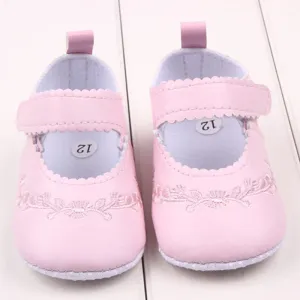 Cute Kid Girl Pu Leather Princess Crib Shoes Newborn Comfy Outdoor Baby Shoes New