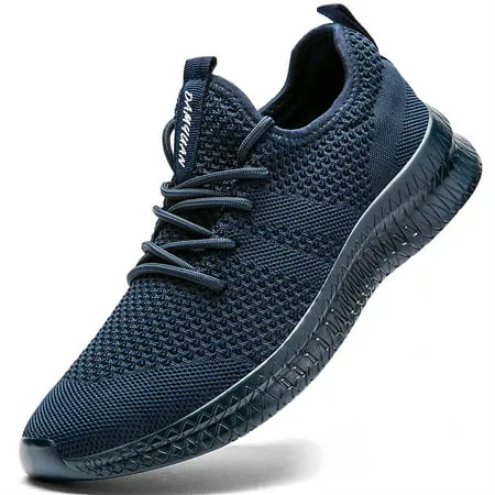 Damyuan Running Shoes Men Fashion Sneakers Slip on Casual Walking Shoes Sport Athletic Shoes Lightweight Breathable Comfortable, Blue, 9