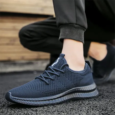 Damyuan Running Shoes Men Fashion Sneakers Slip on Casual Walking Shoes Sport Athletic Shoes Lightweight Breathable Comfortable, Blue, 9