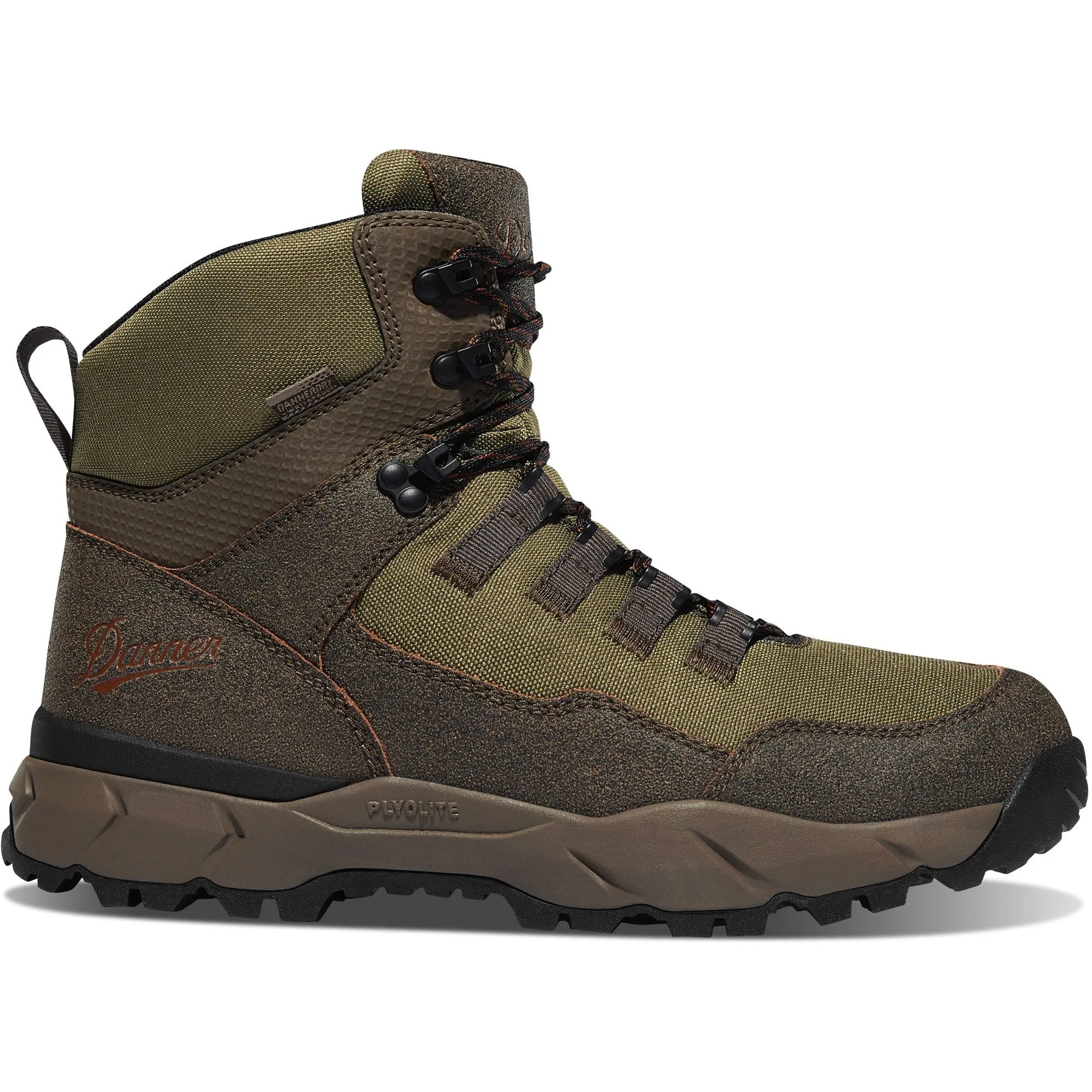 Danner Men's Vital Trail 6" WP Hiking Boot - Brown/Olive - 65301