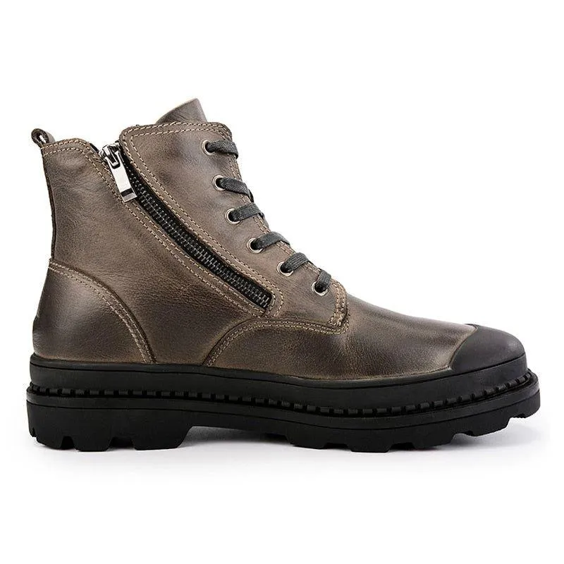 DM406 Leather Ankle Boots Men's Casual Shoes Botas