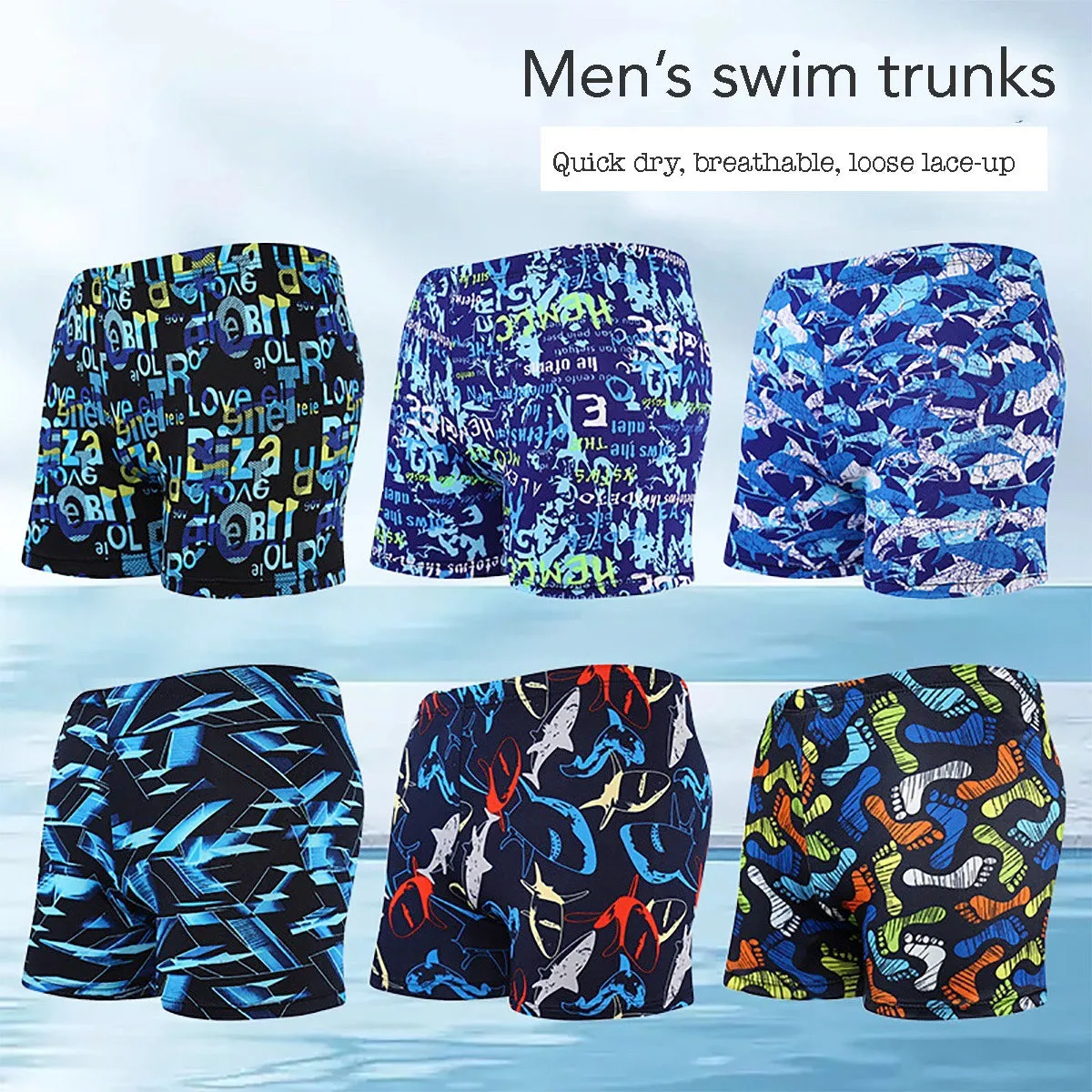 Fancydresswale Swimming Combo for boys blue- swimming trunk, cap, goggles, nose clip with box- Professional swimming gears