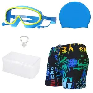 Fancydresswale swimming trunk, cap, goggles, nose clip with box- Professional swimming Combo