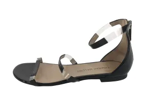 Flatline Patent Leather and PVC Flat Sandal | Size US 7.5 - IT 38