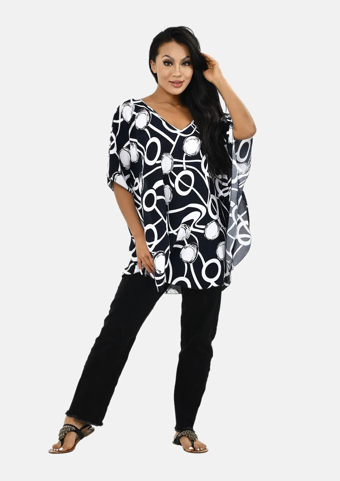 Flowy Loose Fit Printed Top