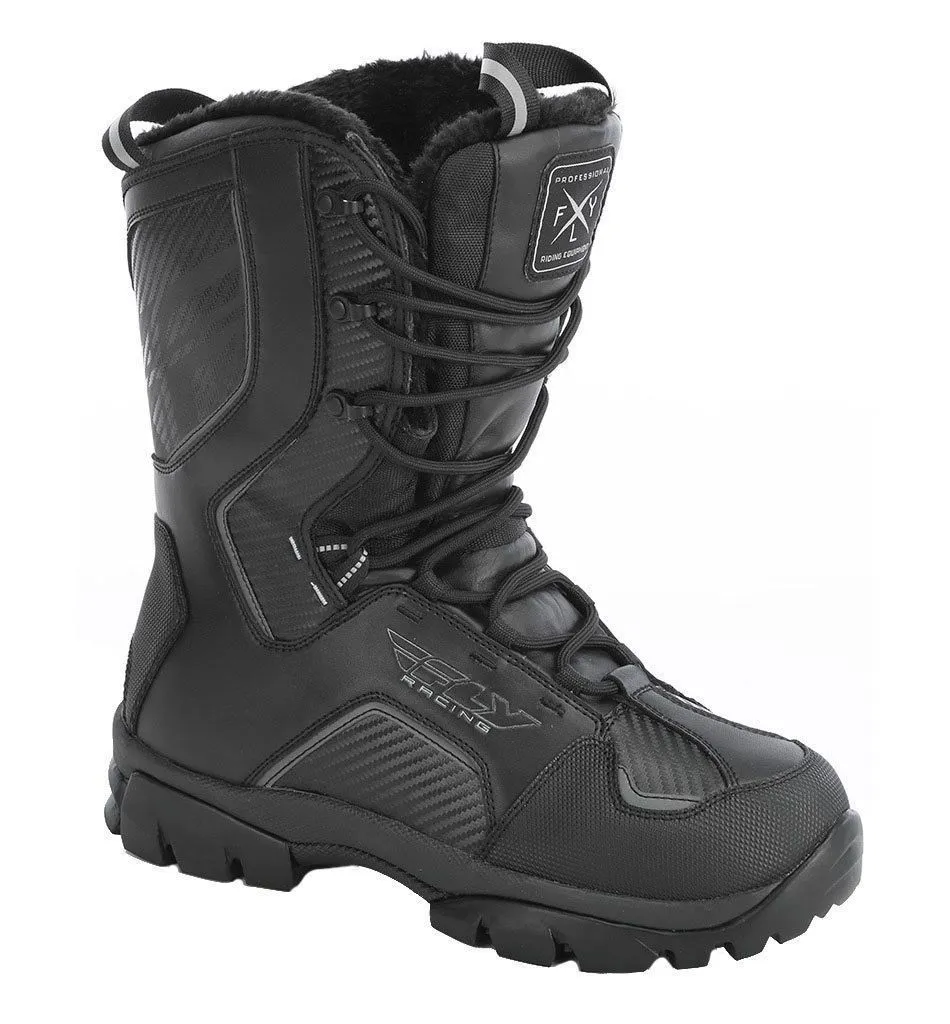 Fly Racing Marker Men's Black Snowmobile Boots