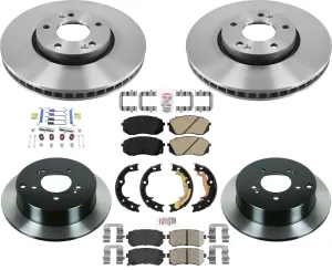 For 11-15 Sportage All Wheel Drive Carbon Performance Disc Brake Rotors Pads