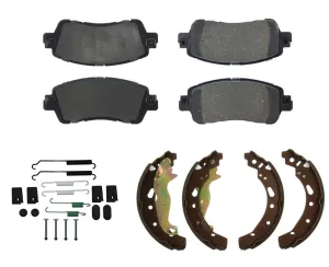 Front Disc Brake Pads & Rear Brake Shoes Hardware For Toyota Yaris iA 2019-2020