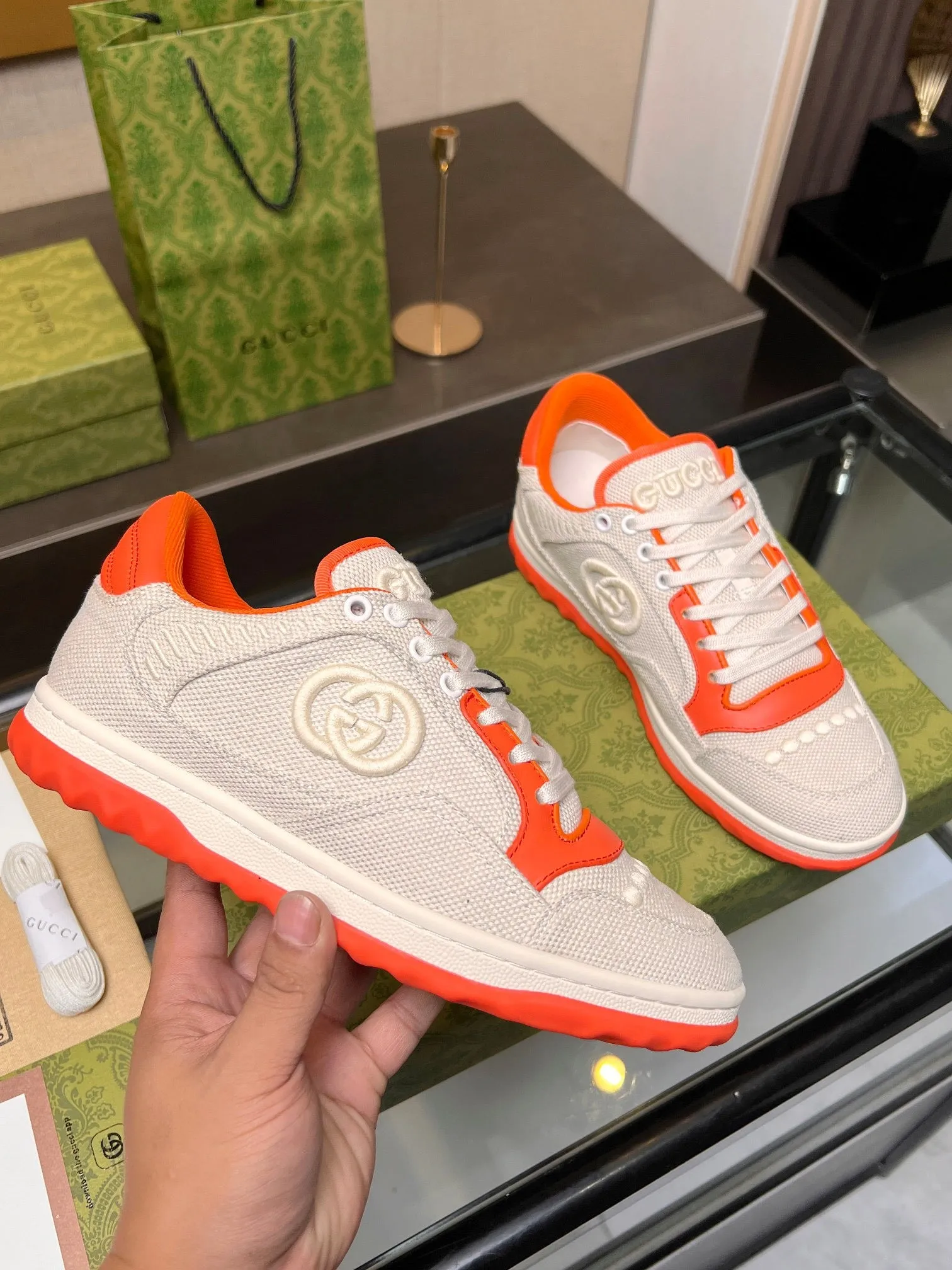 GCI Orange and White MAC80 Sneakers-042