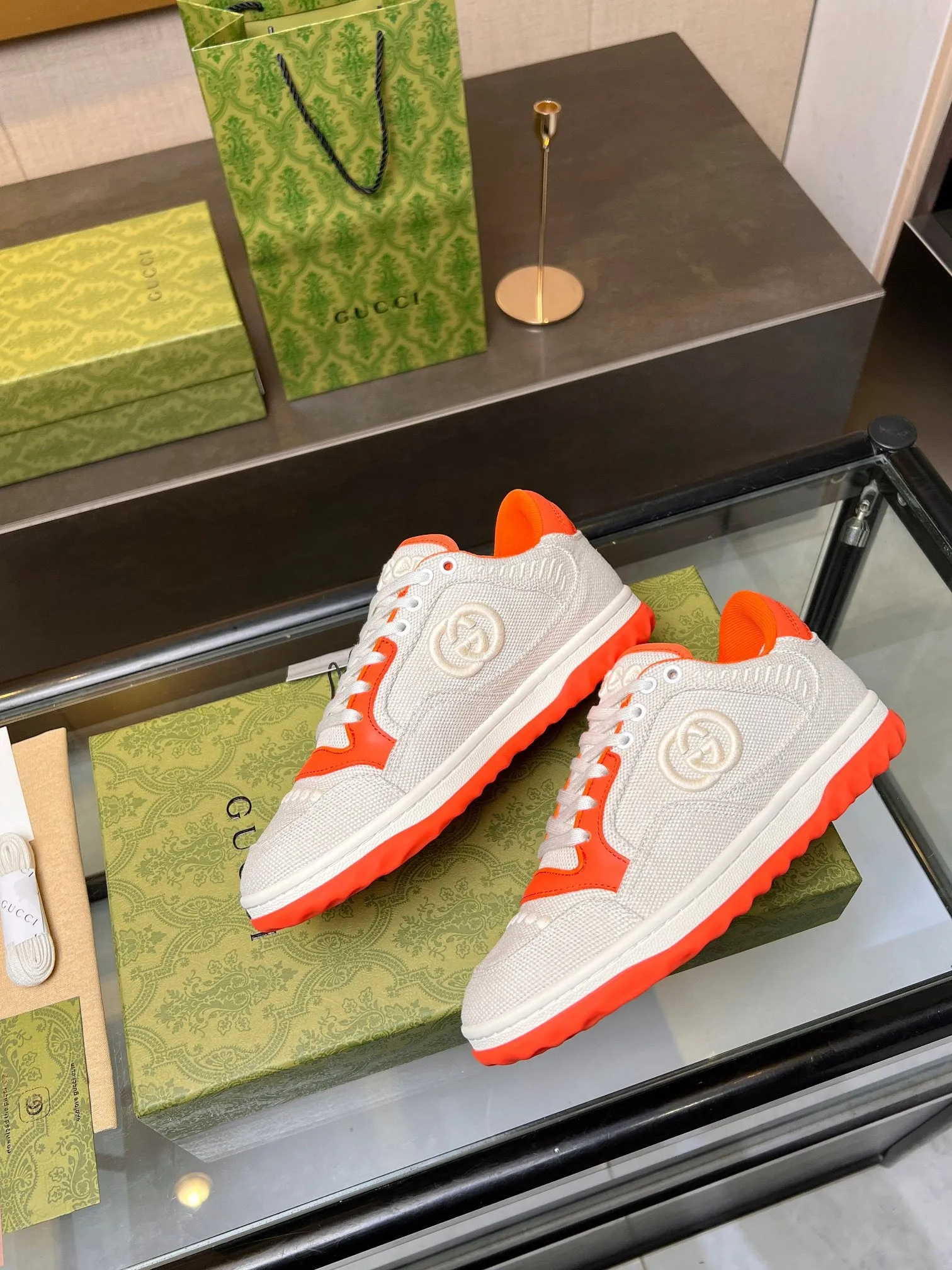 GCI Orange and White MAC80 Sneakers-042