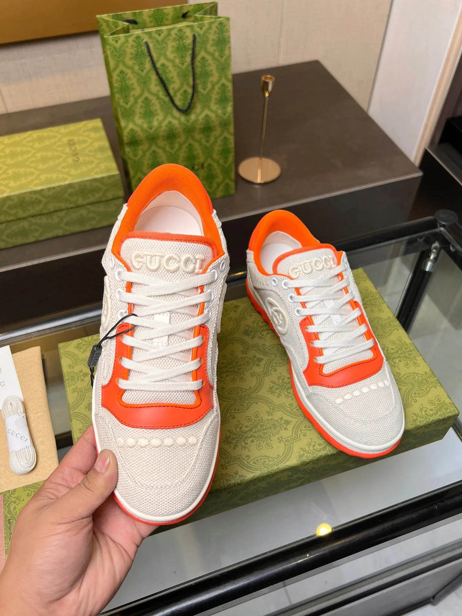 GCI Orange and White MAC80 Sneakers-042