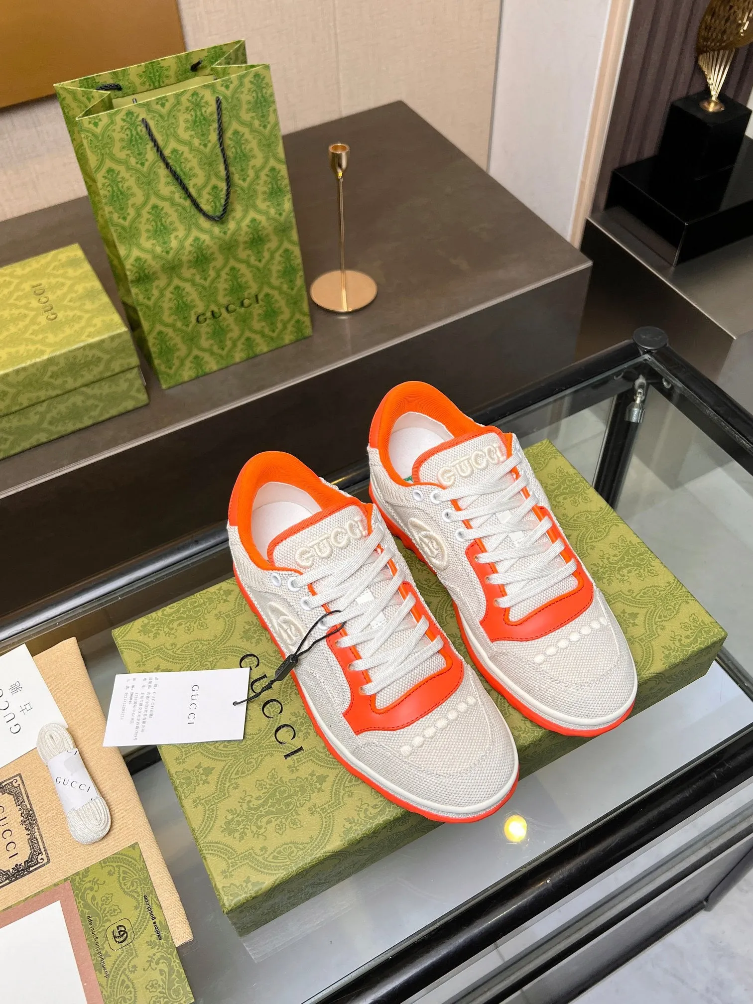 GCI Orange and White MAC80 Sneakers-042