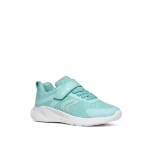 Geox Girls Turquoise Mesh Casual Sporty Trainer Sprintye - J45FWA