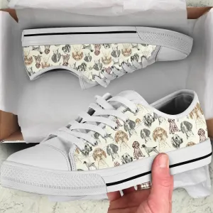 German Shorthaired Pointer Low Top Shoes - Low Top Sneaker, Dog Printed Shoes, Canvas Shoes For Men, Women