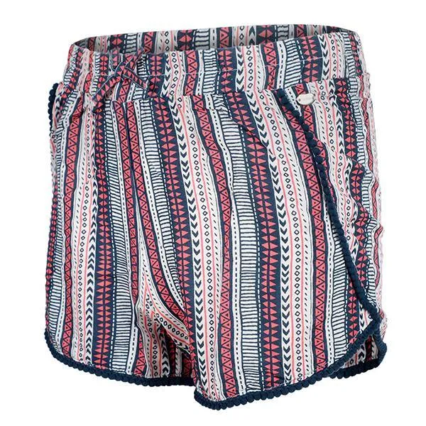 GIRLS MULTICOLORED TRIBAL PRINT SHORTS