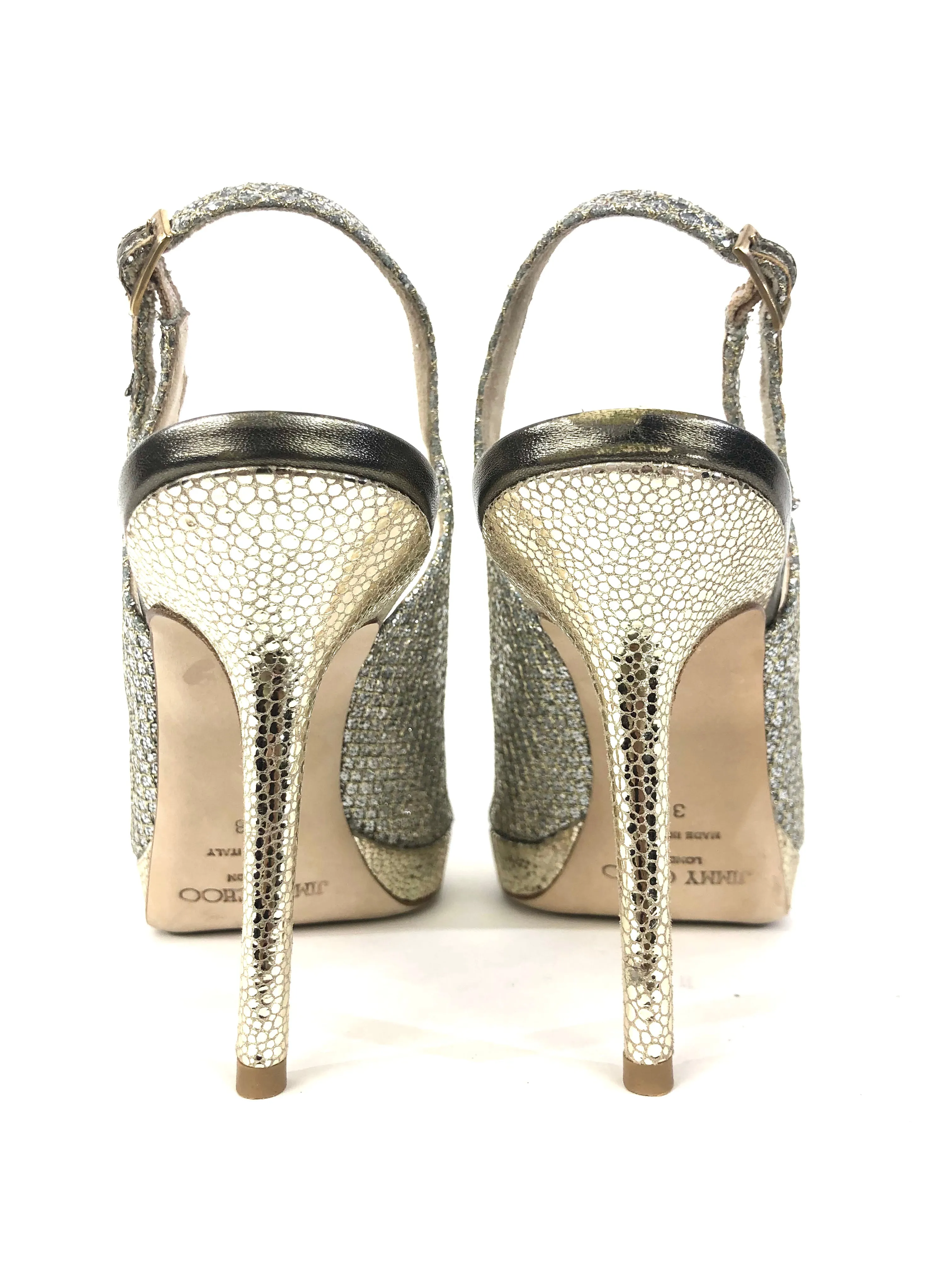 Glitter Fabric Nova Slingback Pumps | Size US 7.5 - IT 38