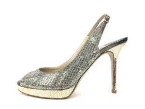 Glitter Fabric Nova Slingback Pumps | Size US 7.5 - IT 38