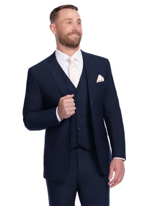 Heathered Navy Blue Suit