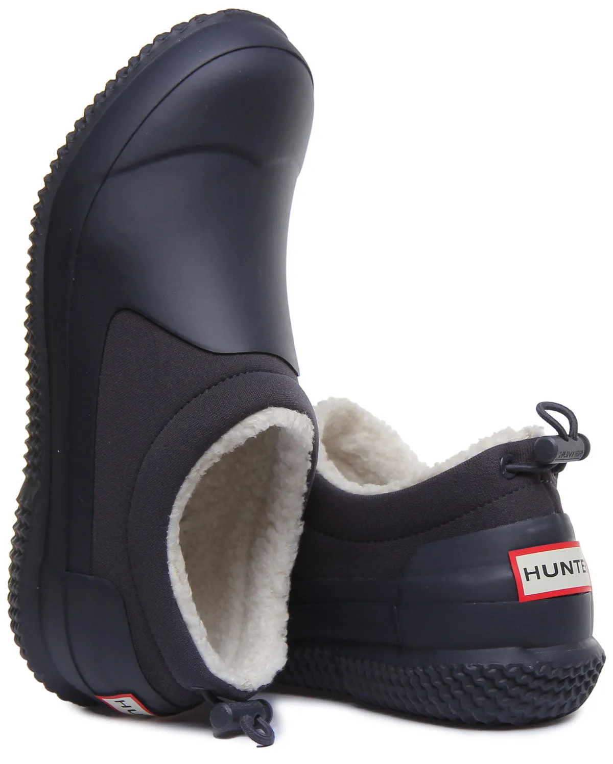 Hunter Sherpa Shoes In Navy For Women