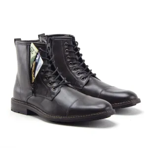 Jazamé Men's Stealth Distressed Secret Pocket Storage Military Combat Dress Boots