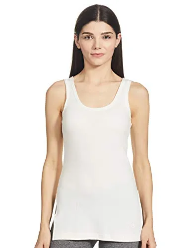 Jockey Snug Fit Thermal Tank Top for Women 2500_Off White_L