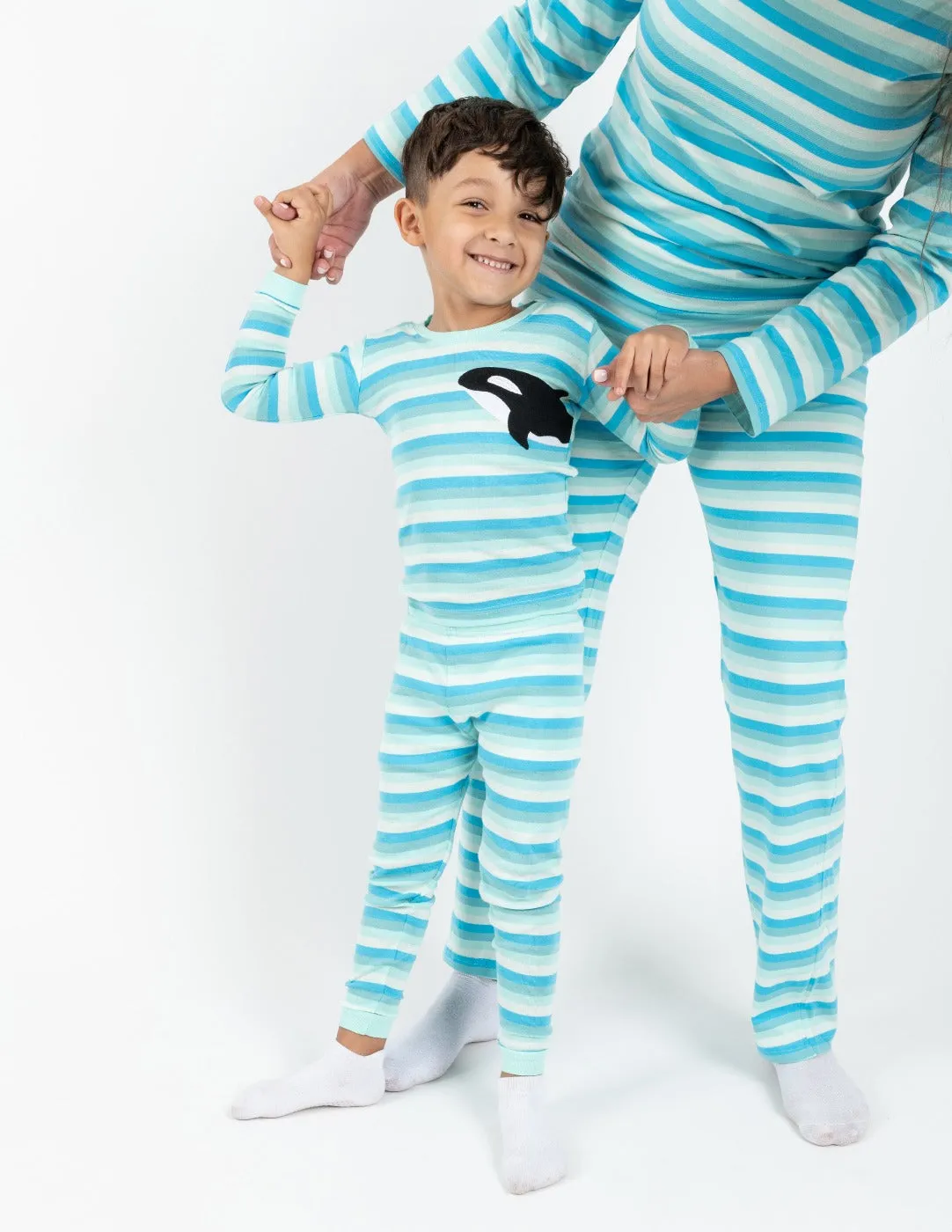 Kids Cotton Orca Stripes Pajamas