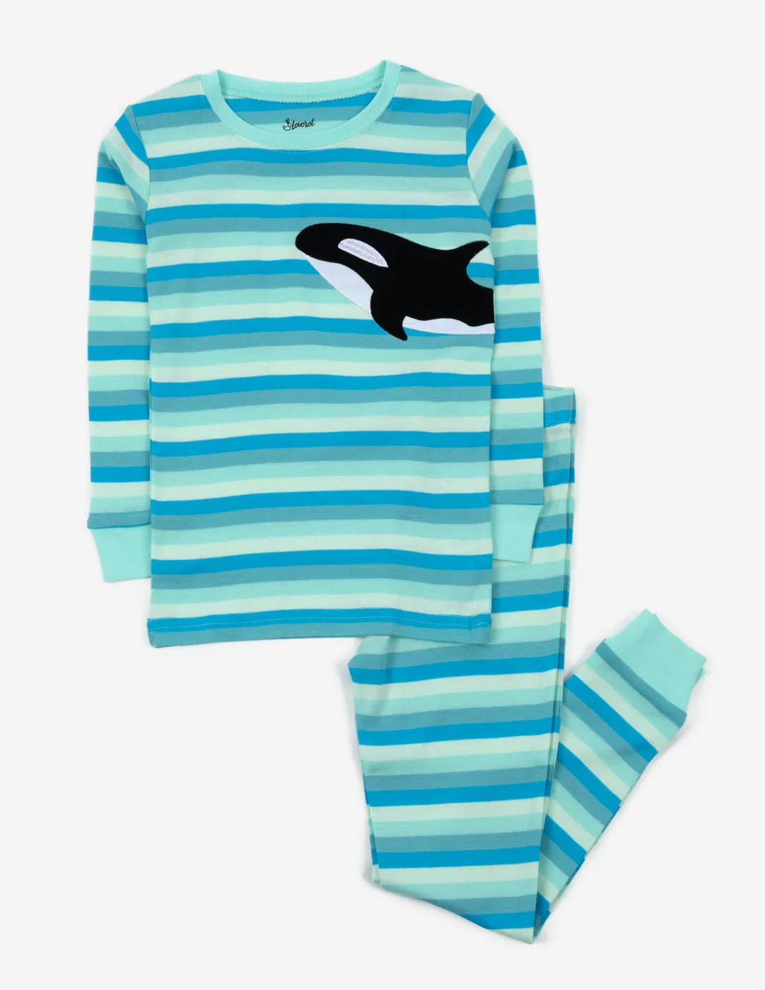 Kids Cotton Orca Stripes Pajamas