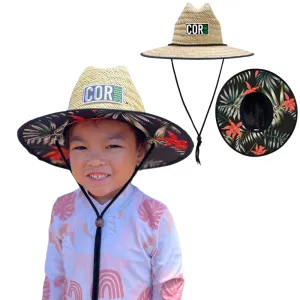 Kids Straw Hat Summer Beach Hat for Boys and Girls - Kauai