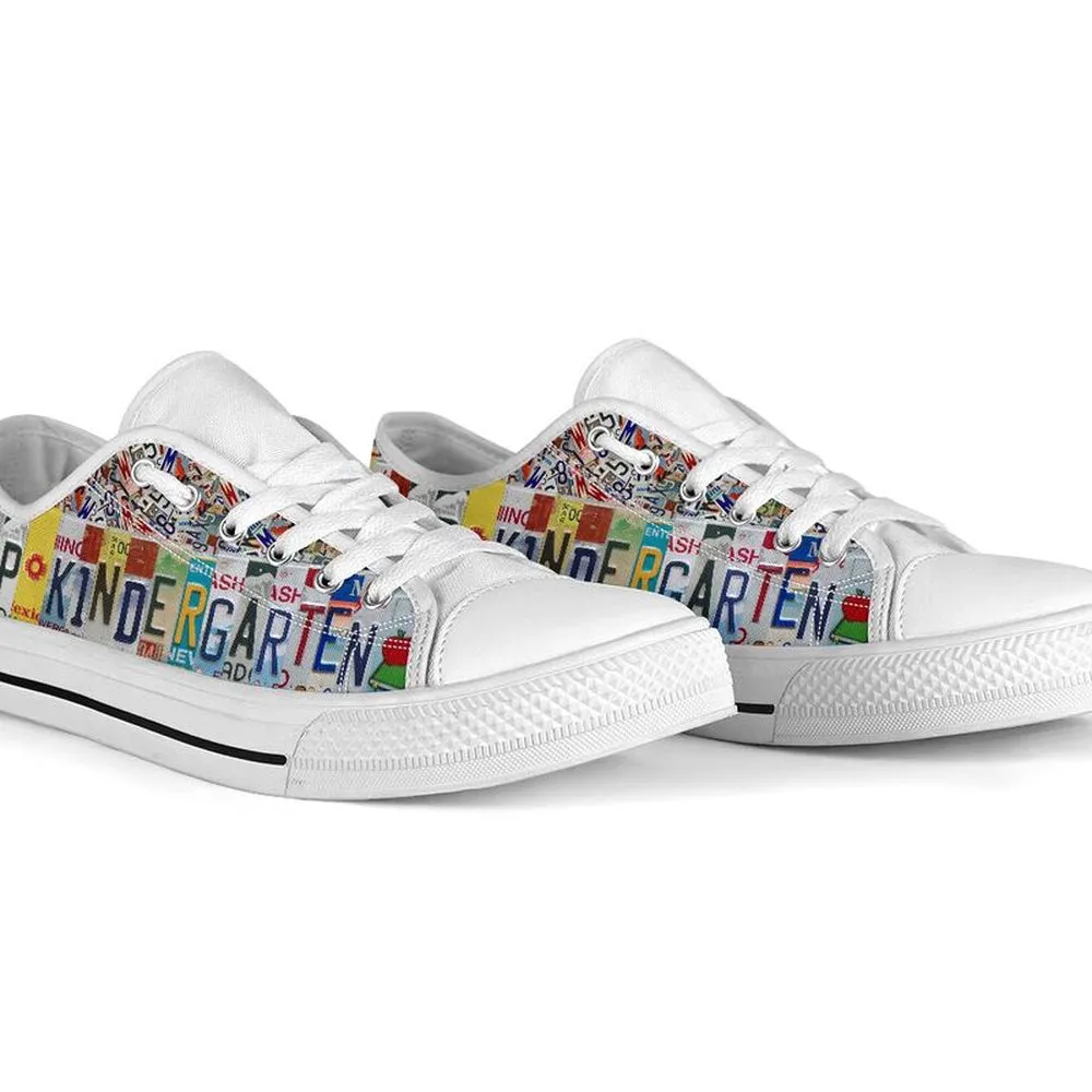 Kipp Kindergarten Inspire License Plates Low Top Shoes, Teacher Shoes, Low Top Sneakers